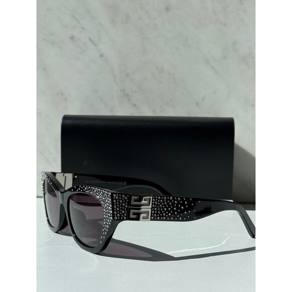 NEW Givenchy GV4019IS Strass Crystal Black Sunglasses $870 main image 8